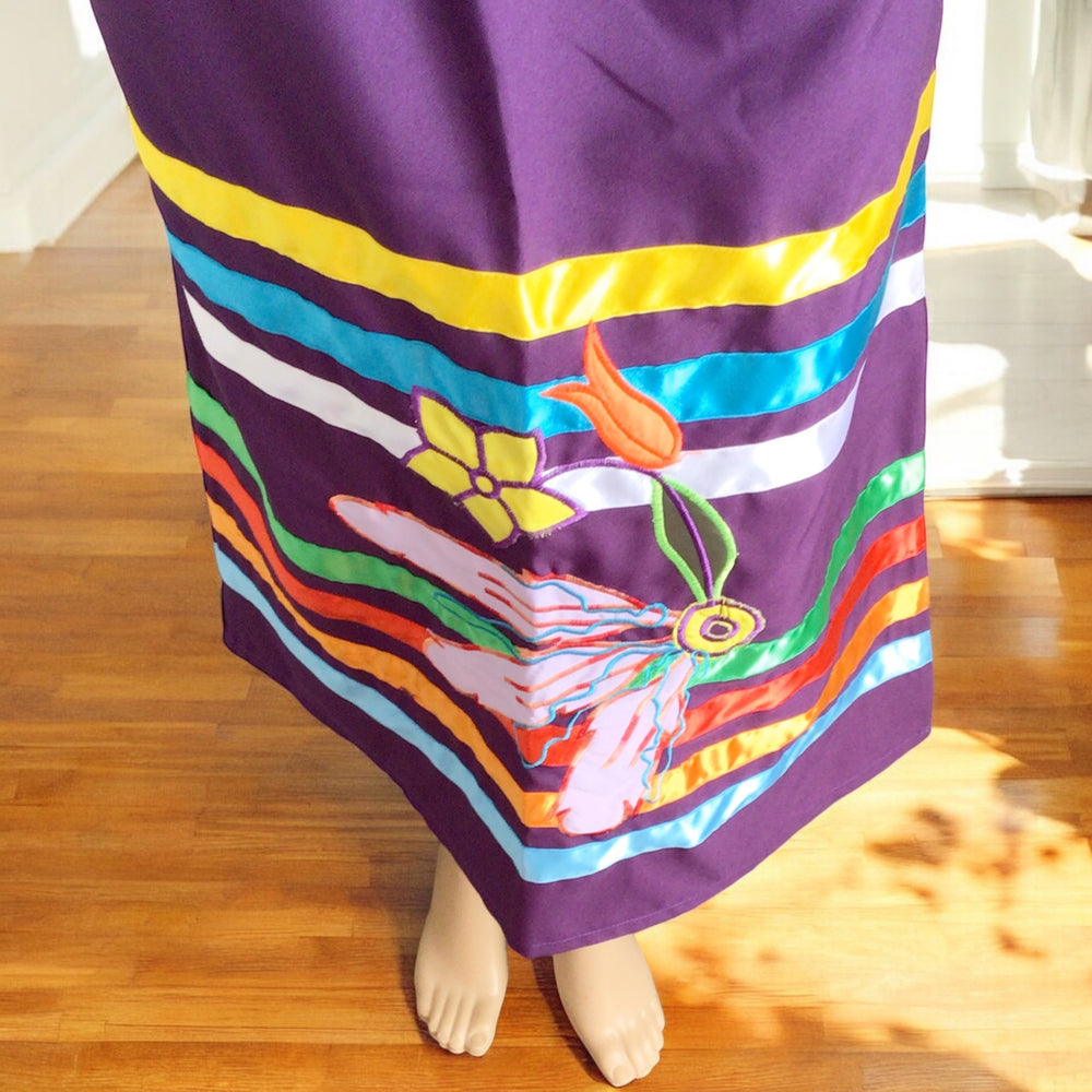 Purple Ribbon Skirt( purple feather )