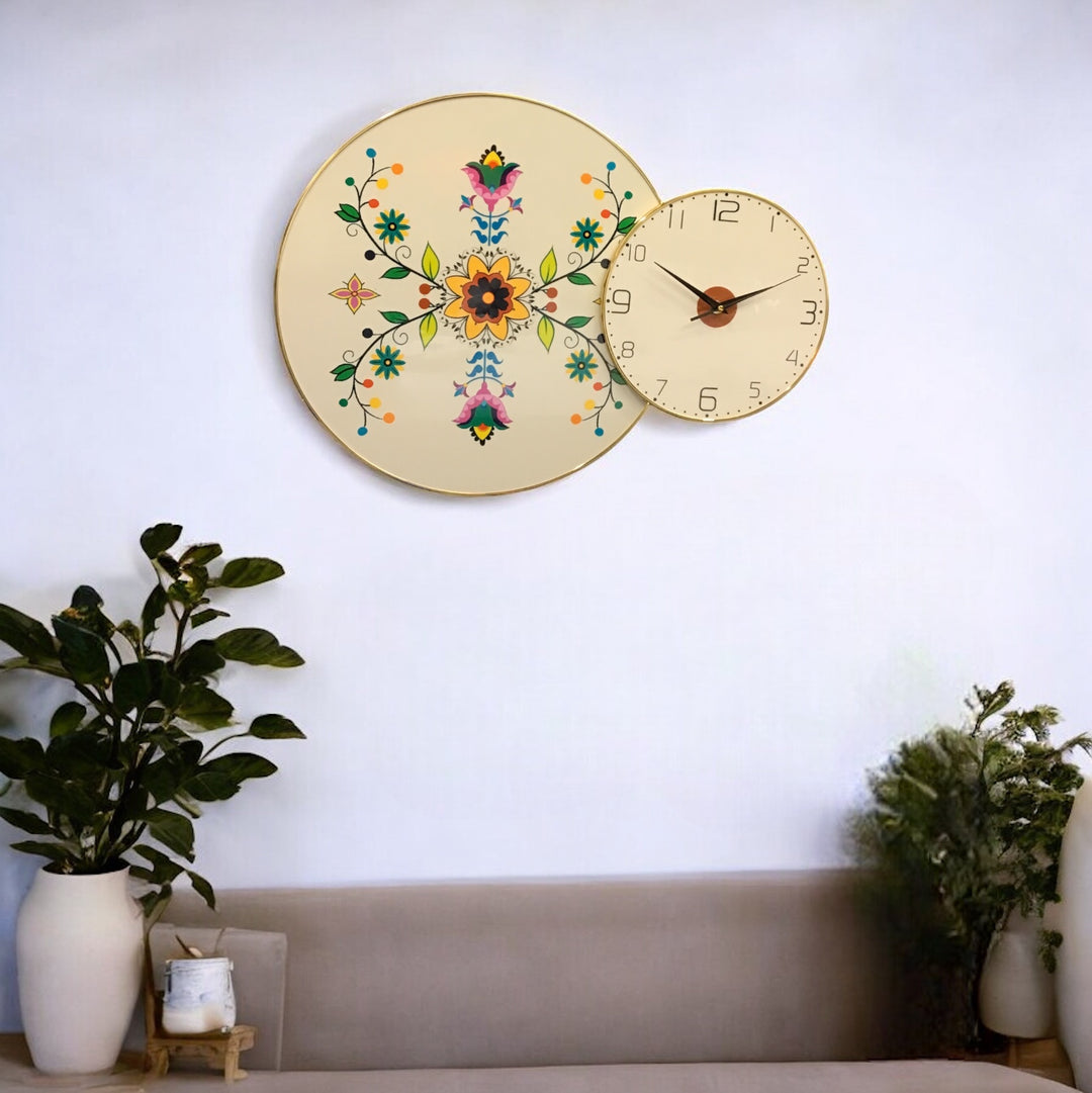 Blossomed Flower Native Wall Clock