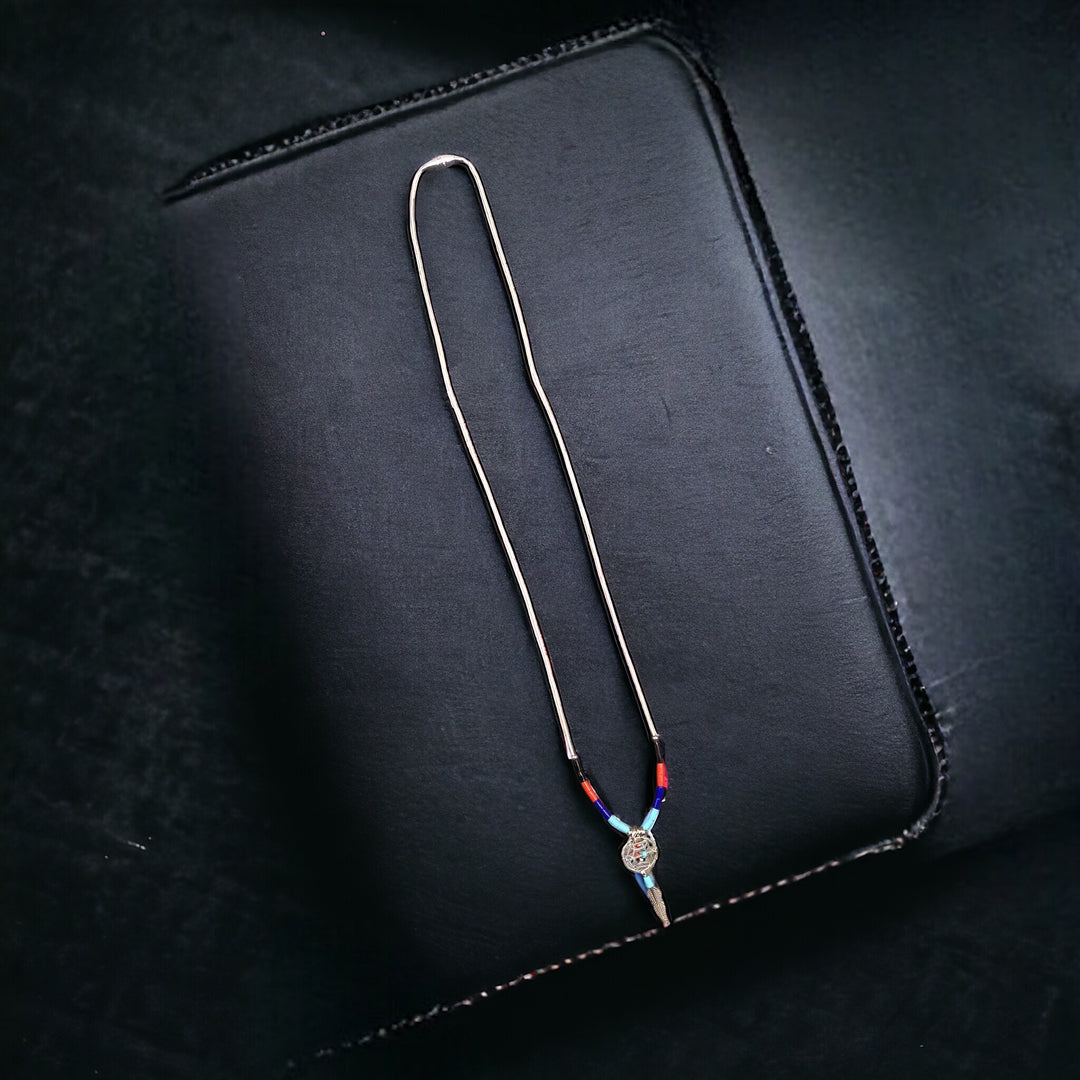 OLDTRIBES™ Sterling Silver Blue and Red Necklaces