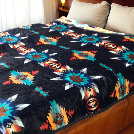 OLDTRIBES™ Golden Earth Reversible Blanket