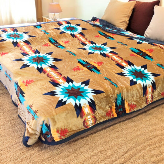 OLDTRIBES™ Golden Earth Reversible Blanket