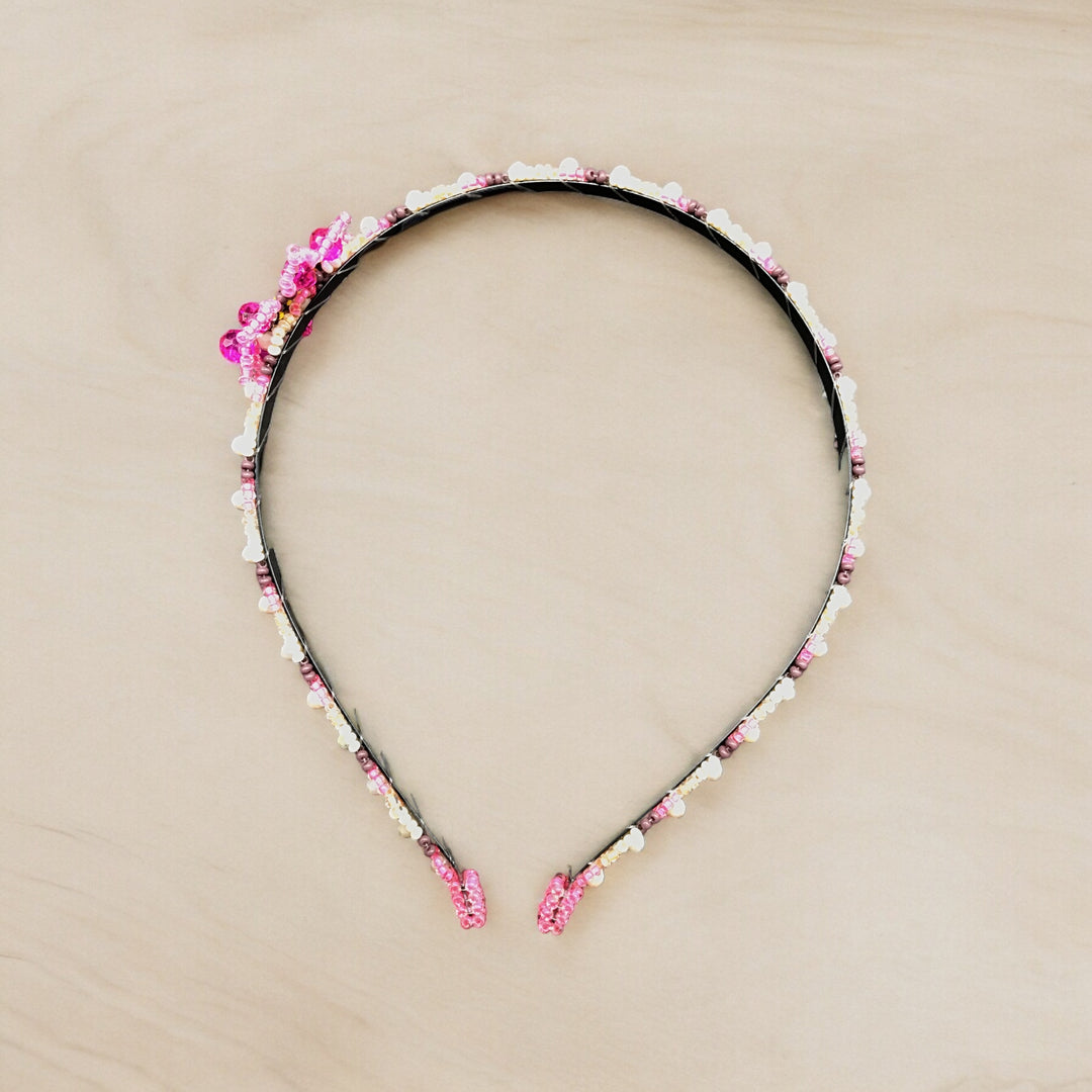 Beaded Headband with Flower (13)