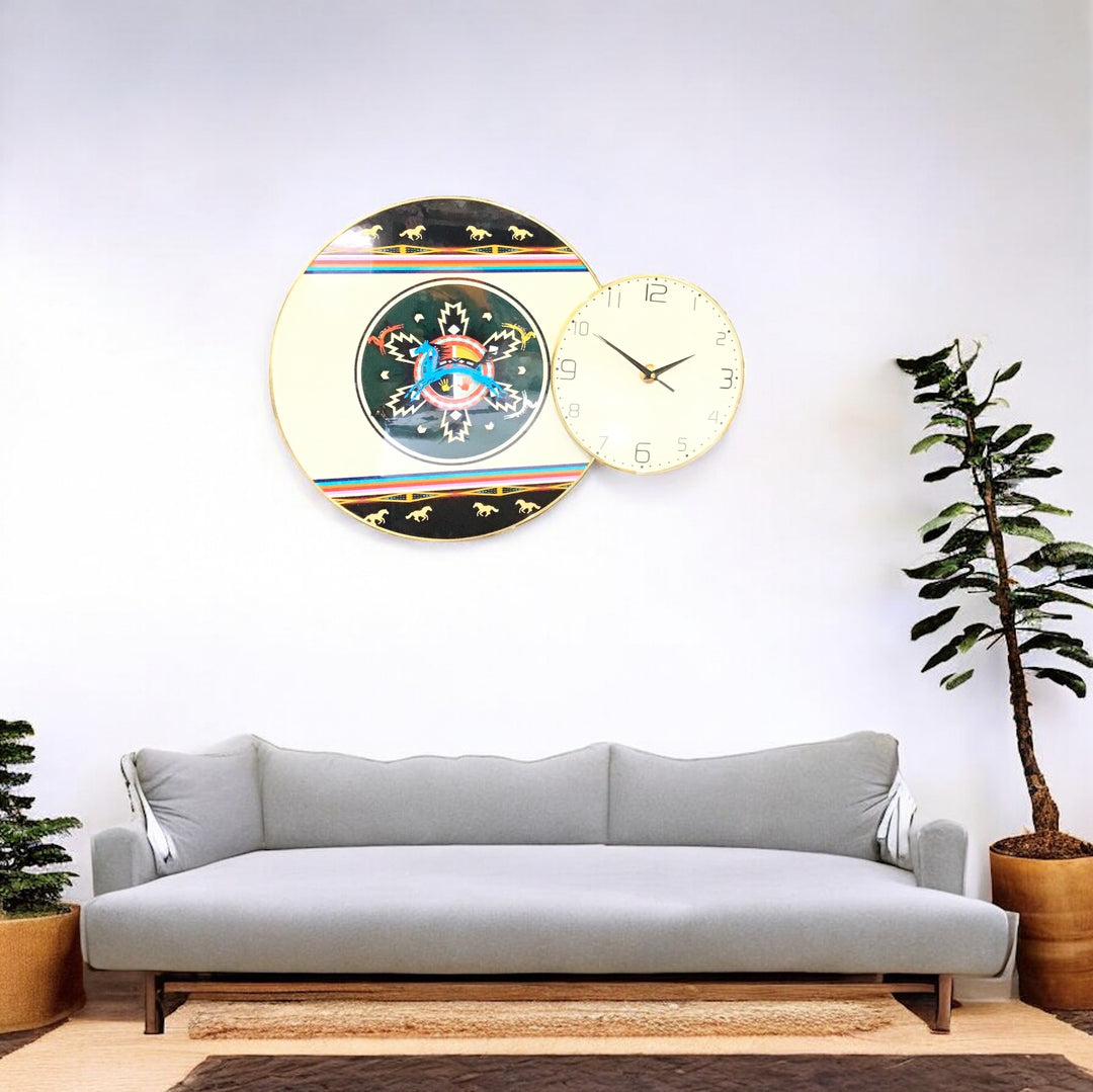 Horse Native Wall Clock