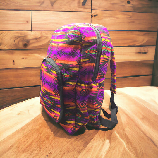 Native Style Pink and Purple Backpack