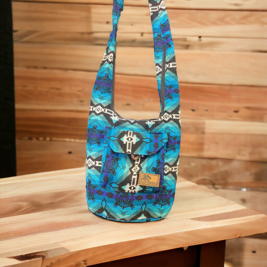 OLDTRIBES™ Turquoise and Blue Crossbody Bag