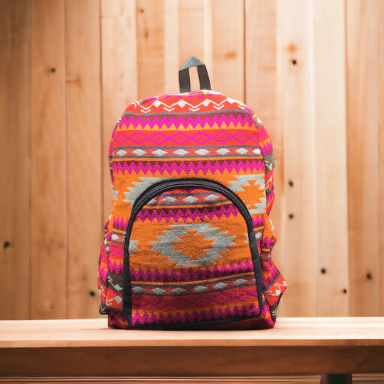 Native Style Pink Backpack