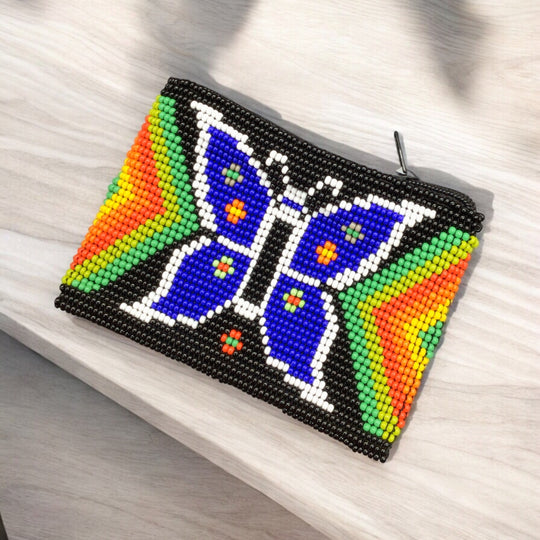 OLDTRIBES™ Butterfly Beaded coin purse