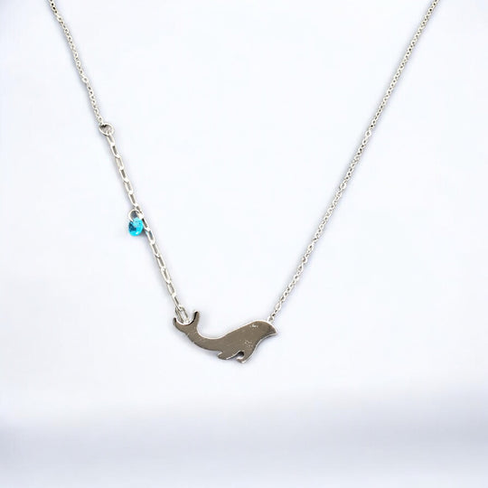 Whale Stainless Steel Necklace Pendants With Long Chain