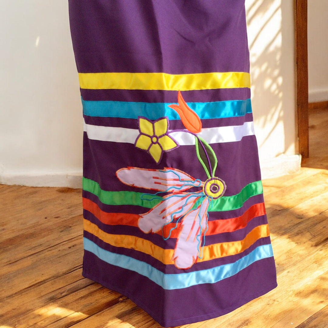 Purple Ribbon Skirt( purple feather )