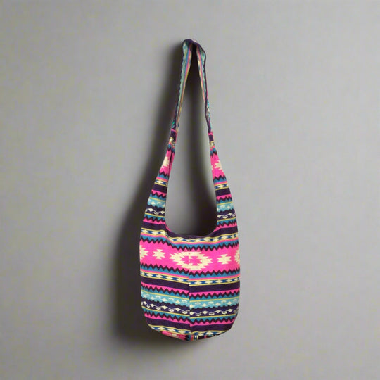 OLDTRIBES™ Pink and Turquoise Crossbody Bag