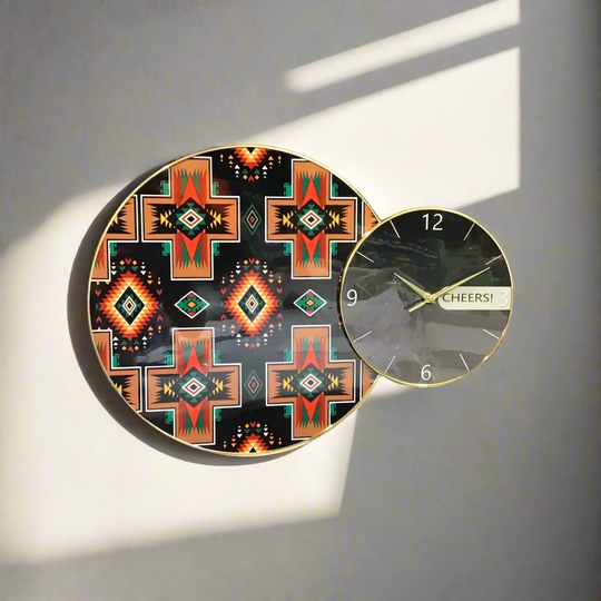 Native Patterm Wall Clock