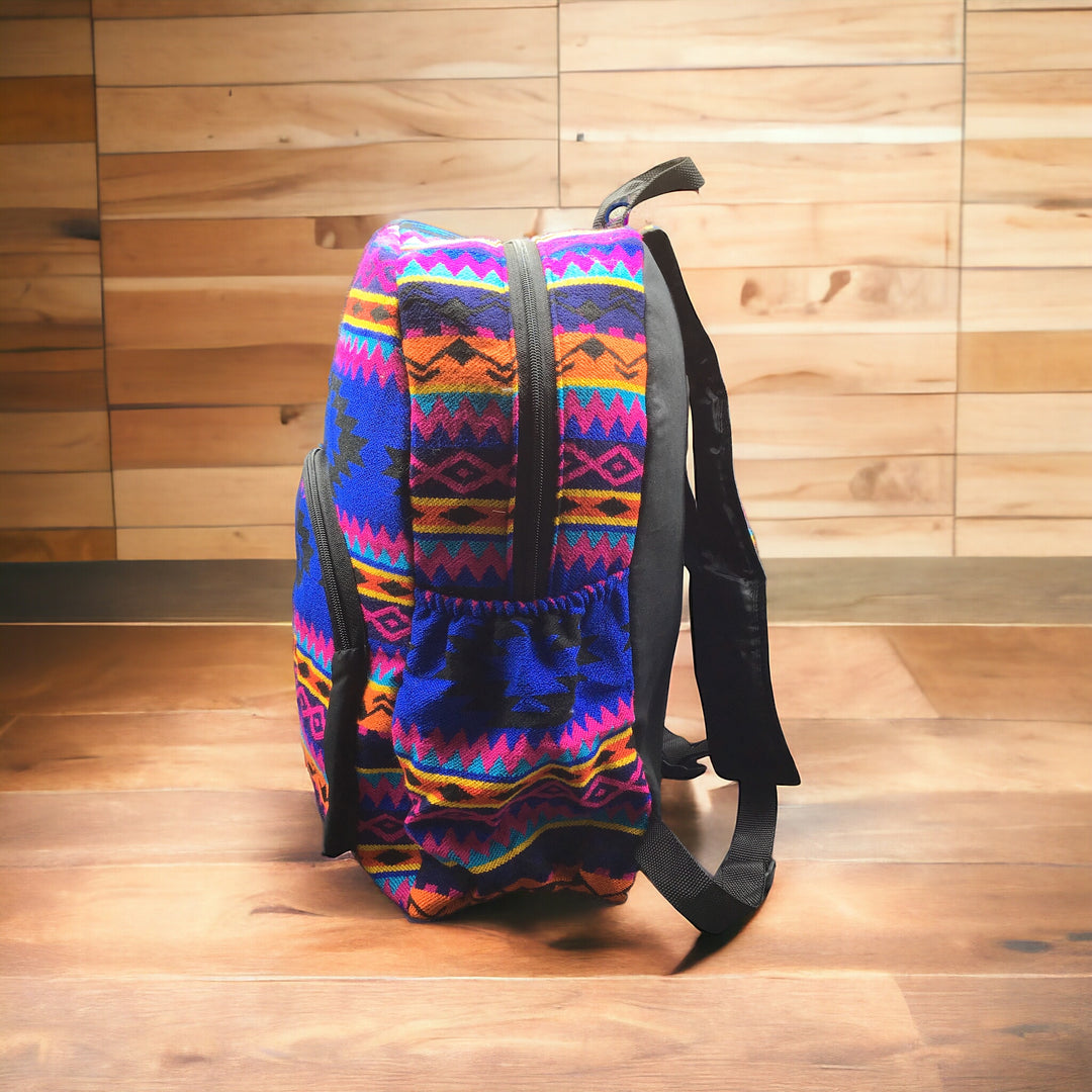 Native Style Blue Backpack