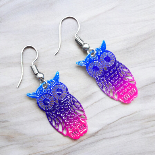 Owl Hollow Out Earrings