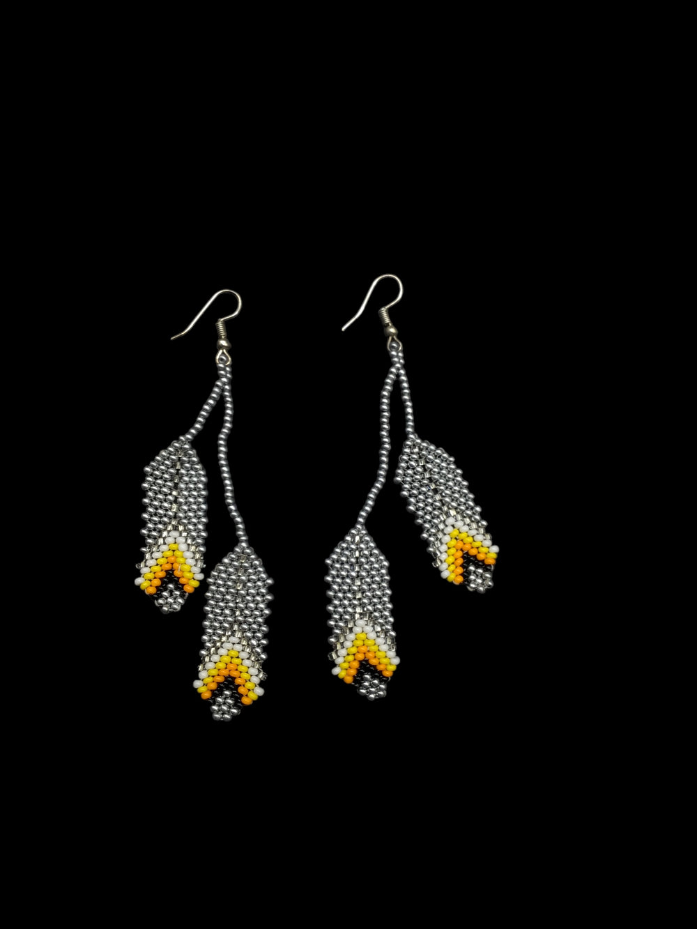 OldTribes™ Silver Feather Earrings