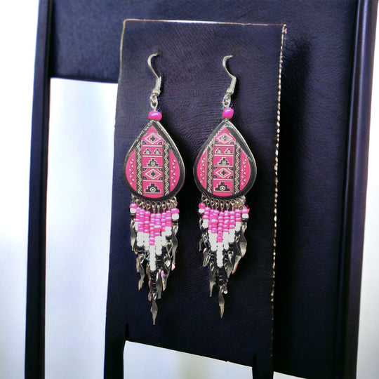 OldTribes™ Southwestern Painted Pink Earrings