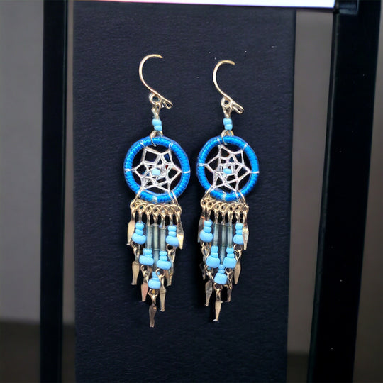 OLDTRIBES™ Blue Dreamcatcher earrings