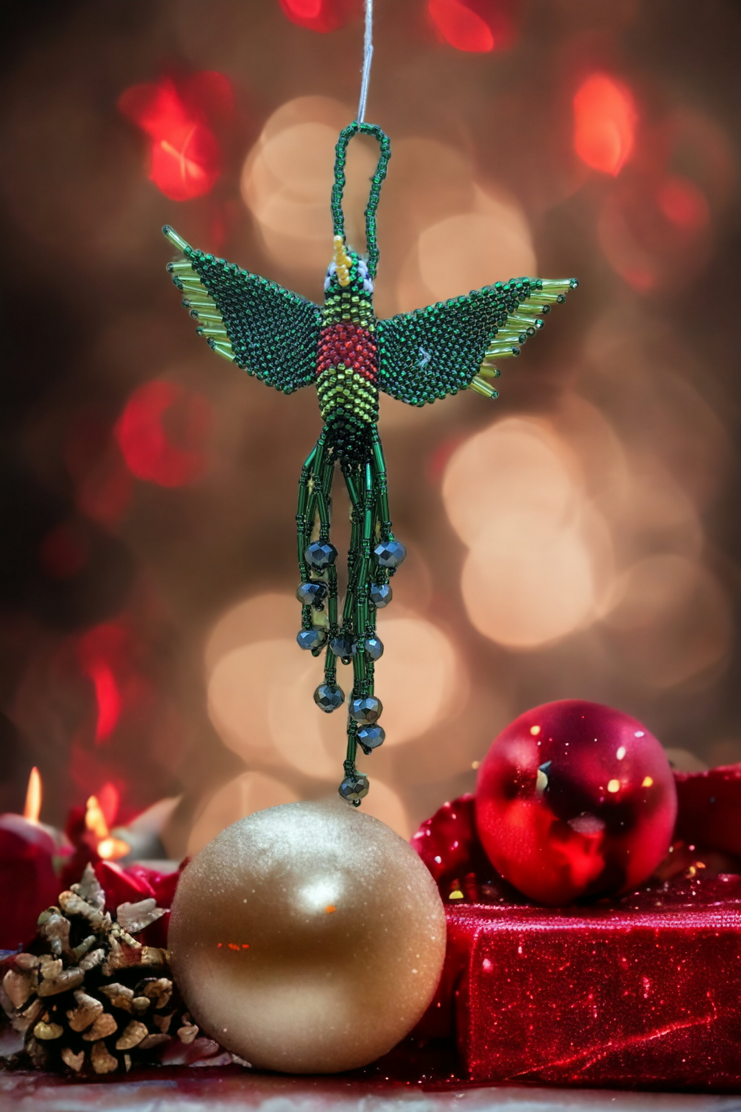 Green Beaded Humming Bird