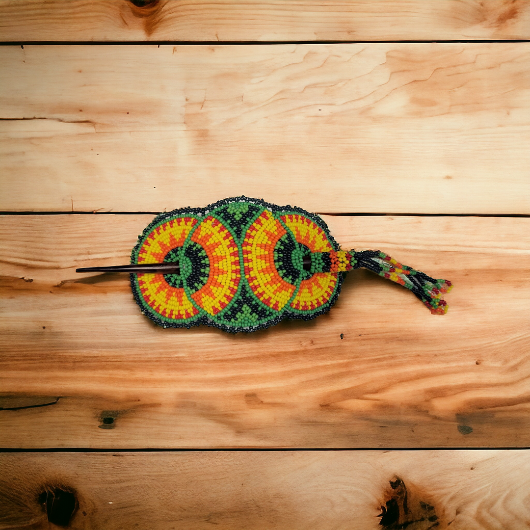 Green and Yellow American Style Barrette