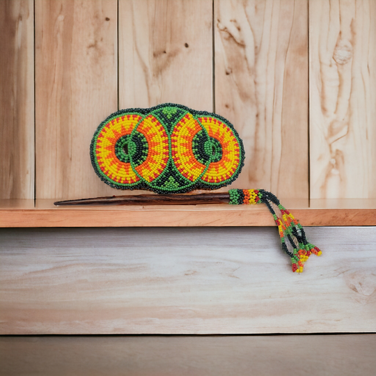 Green and Yellow American Style Barrette