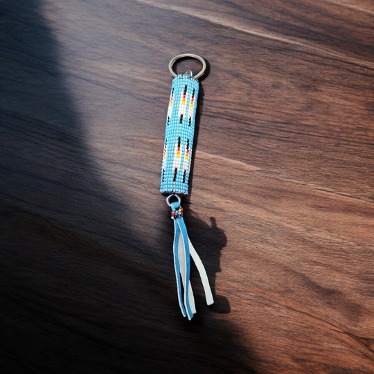 OLDTRIBES™ Beaded Turquoise  2 Keychain