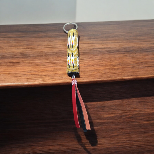 OLDTRIBES™ Beaded gold Keychain