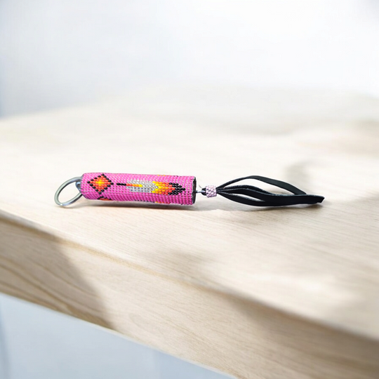 OLDTRIBES™ Beaded pink Keychain