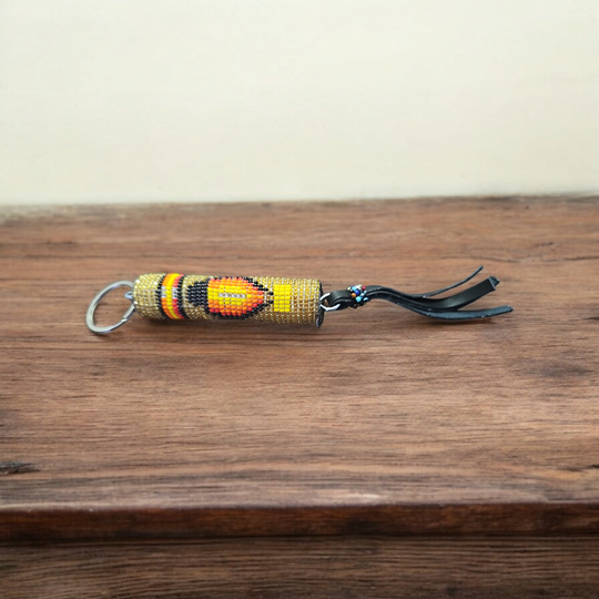 OLDTRIBES™ Beaded yellow Keychain