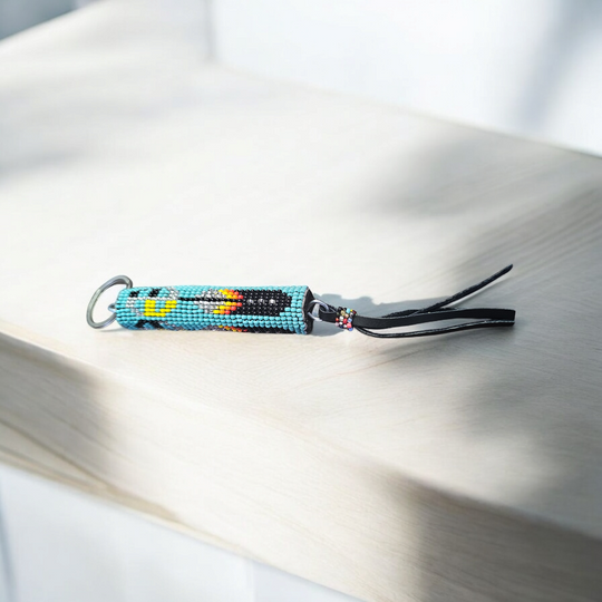 OLDTRIBES™ Beaded Turquoise Keychain