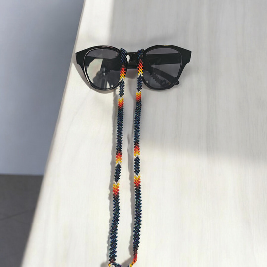 Artisan Handwoven Glasses Chain (Navy Blue)