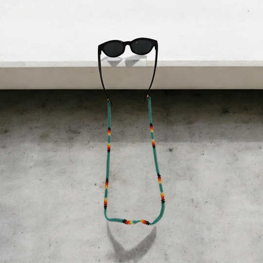 Artisan Handwoven Glasses Chain (Jade)