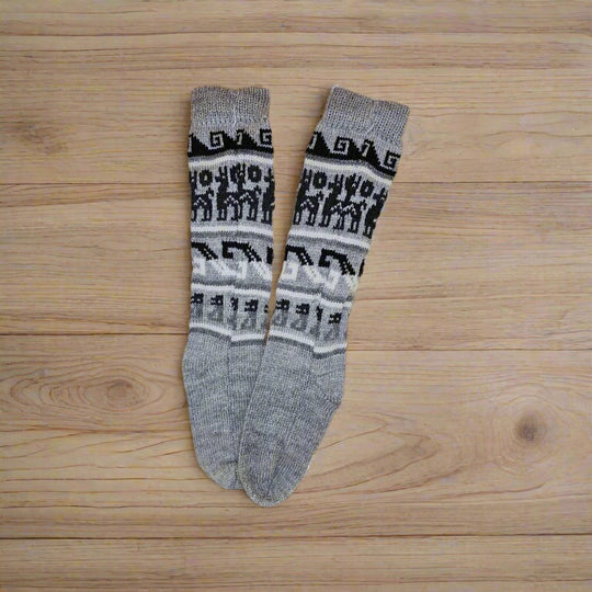 Light Grey Alpaca socks