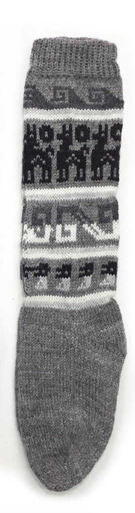 Dark Grey Alpaca socks