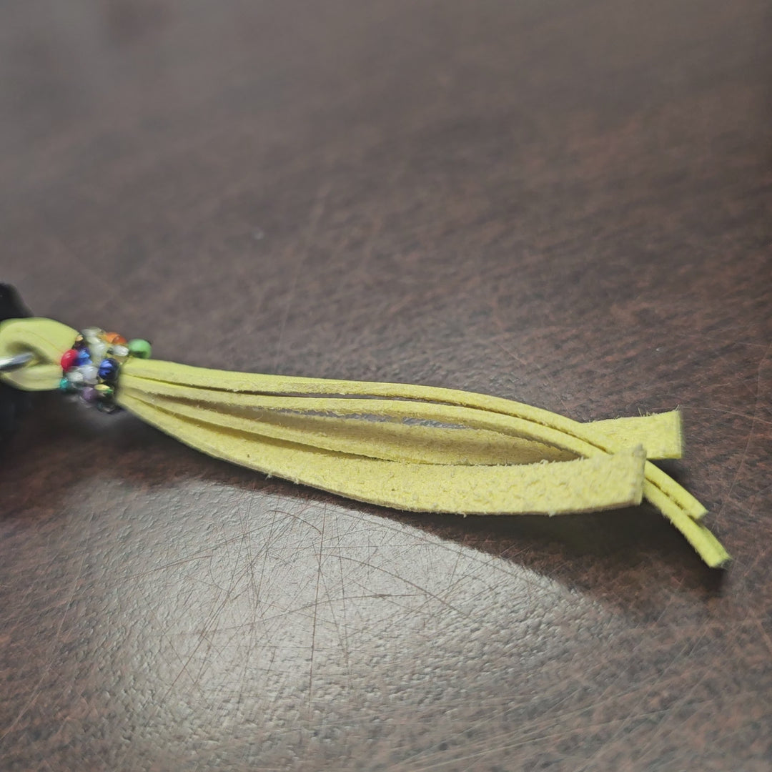 OLDTRIBES™ Beaded yellow blue Keychain