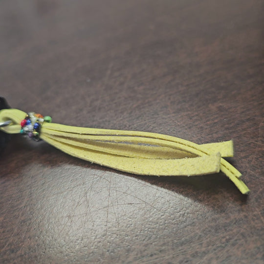 OLDTRIBES™ Beaded yellow blue Keychain