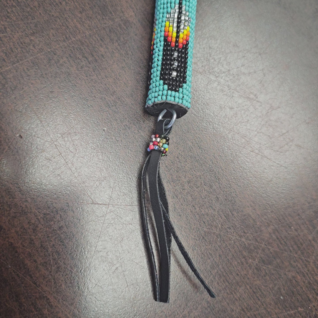 OLDTRIBES™ Beaded Turquoise Keychain