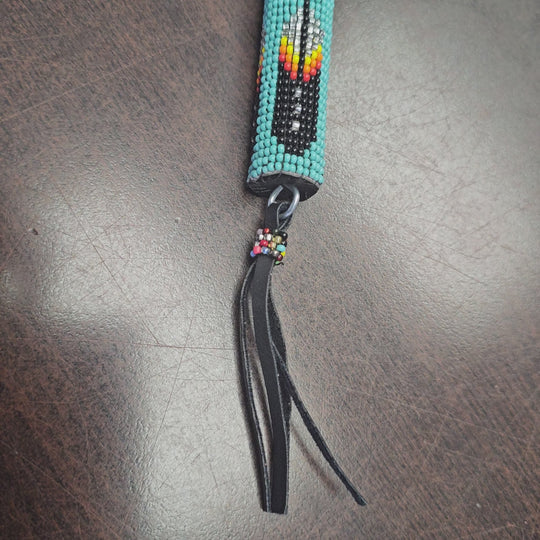 OLDTRIBES™ Beaded Turquoise Keychain