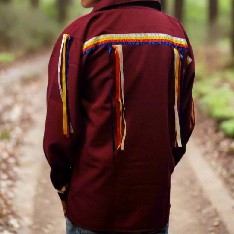 Maroon Ribbon Shirt